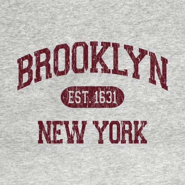 Brooklyn NY Arch Distressed, Retro Print by FireflyCreative